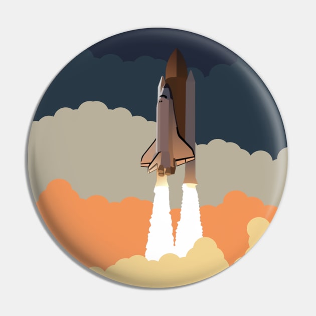 Nasa Space Shuttle Lauch in Clouds Pin by GregFromThePeg