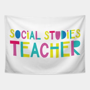 Social Studies Teacher Gift Idea Cute Back to School Tapestry