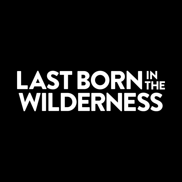 White Text Logo by Last Born In The Wilderness