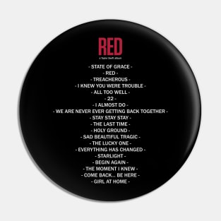 Taylor Swift - RED Album Pin