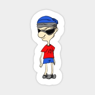 Cool Hip Hop Dude Comic Magnet