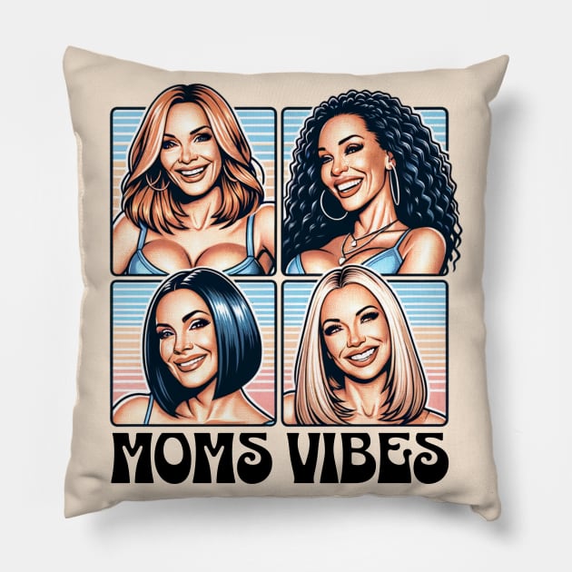 Vintage 90s Moms Vibes TV Mom I Have Two Title Mom and Nana Pillow by SOUDESIGN_vibe