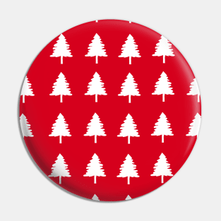 Christmas trees red regular pattern Pin