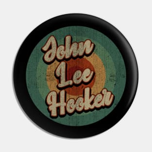 Circle Retro Vintage John Lee Hooker Pin