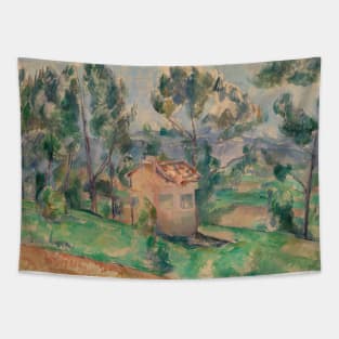 Hunting Cabin in Provence by Paul Cezanne Tapestry