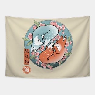 Traditional fox Tapestry