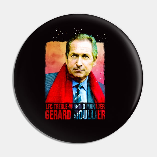 Gérard Houllier Treble-Winning Manager Pin by BAJAJU