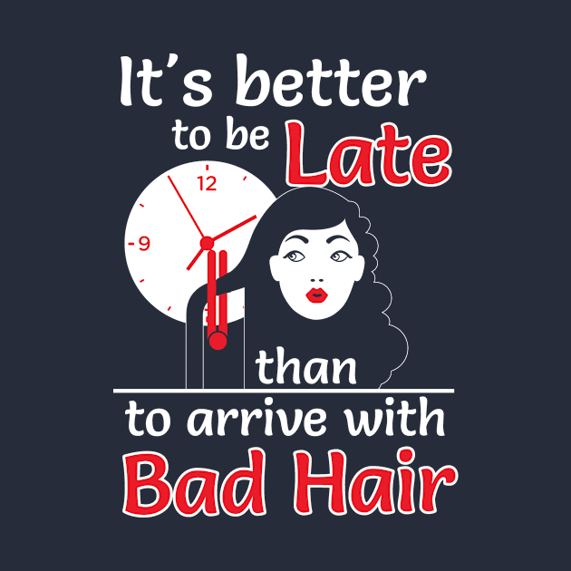 Better to late than bad hair (white) by nektarinchen