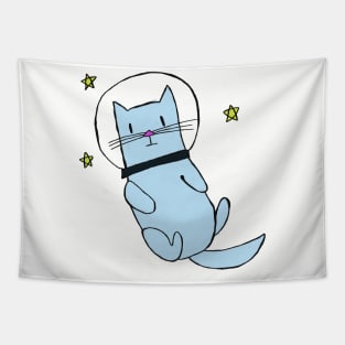 SPACE CAT Tapestry