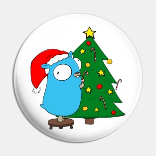 Christmas Tree Gopher Pin