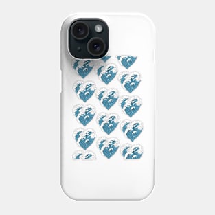 Wave heart Phone Case