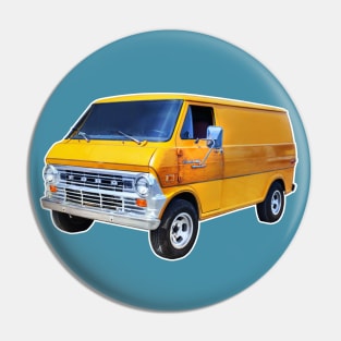 1970s Custom Van Retro Design Pin