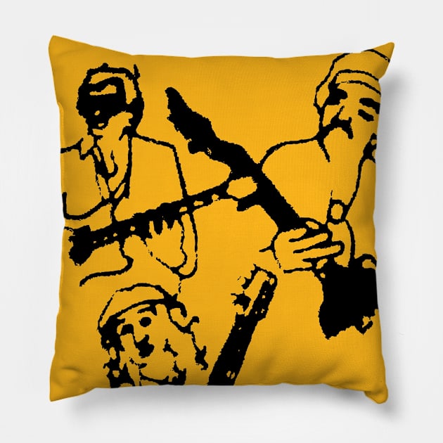 MASTERS OF METAL Pillow by Cankor Comics