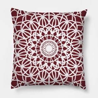 White Mandala design Pillow