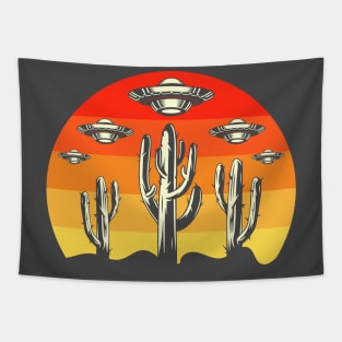 Aliens over Arizona Tapestry