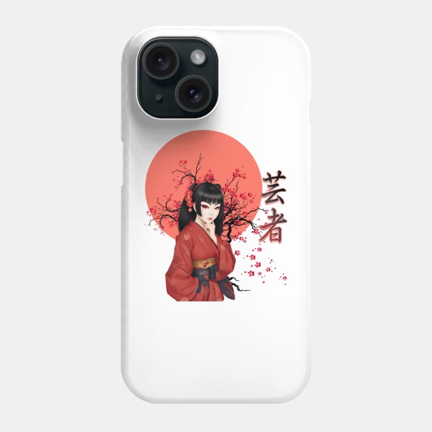 Geisha | Beautiful Sakura Girl | Oriental Vibes Phone Case by VISUALUV