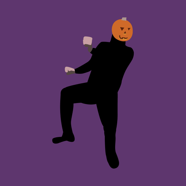 Dancing pumpkin man by Cat Bone Design