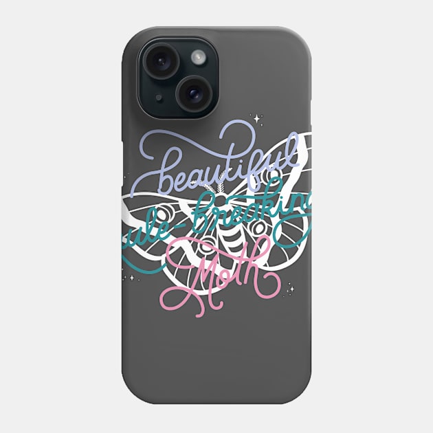 Beautiful Rule-Breaking Moth Phone Case by LoverlyPrints