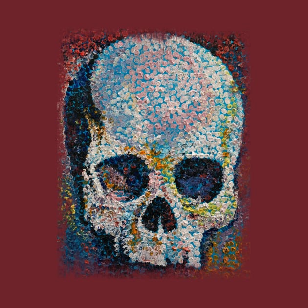 Pointillism Skull by creese