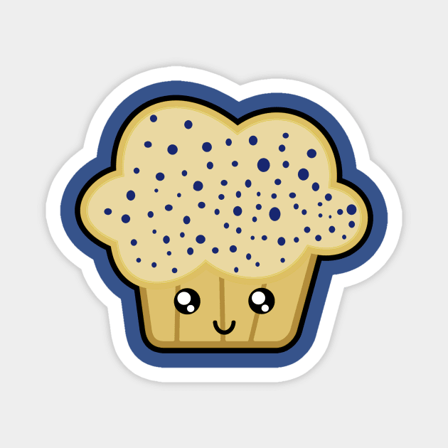 Blueberry Muffin Magnet by TeaShirts