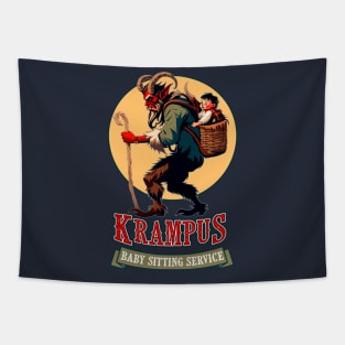 Krampus baby sitting servicee Tapestry