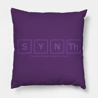 Synth Periodic Table of Synthesizer Pillow