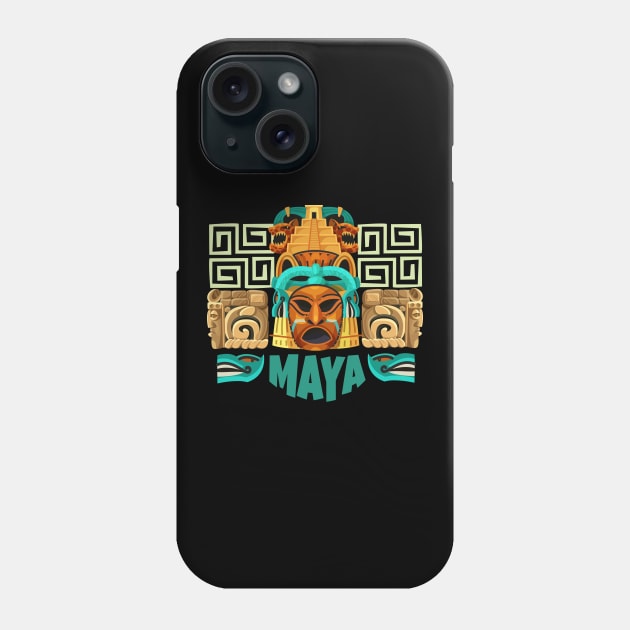 Mayan Art Phone Case by TambuStore