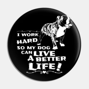 American Bulldog funny gift Shirt Pin