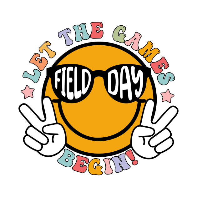 Cute Field Day Let The Games Begin 2024 Kids Boys Girls Teachers by CrosbyD