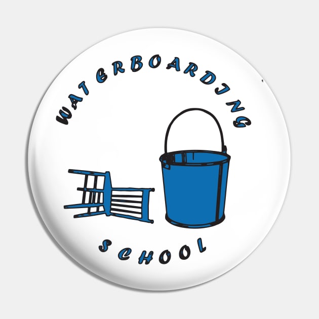 Water Boarding School Pin by Muriel Ford 