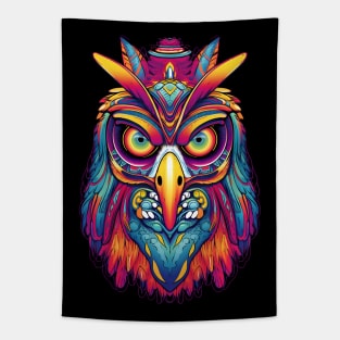 Abstract Penguin DMT Art Tapestry