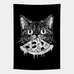 Pizza Cat Funny Tapestry