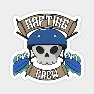 Rafting crew Jolly Roger Pirate flag Magnet