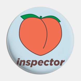 Peach Inspector Pin