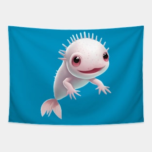 ILLUSTRATION OF AN AXOLOTL AMPHIBIAN Tapestry