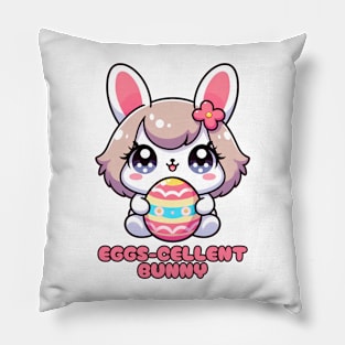 Eggs-cellent Bunny Pillow