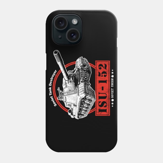 ISU-152 Soviet Tank Destroyer Phone Case by rycotokyo81