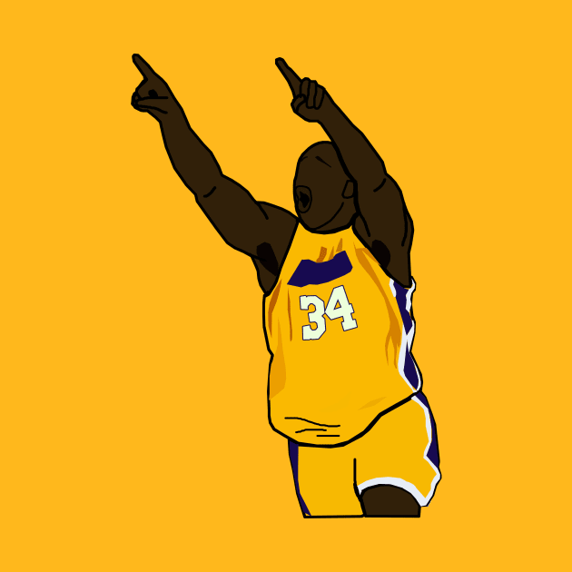 Shaq/Shaquille O'Neal Point - NBA Los Angeles Lakers by xavierjfong