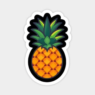 Simple Pineapple, Love Fruits Magnet