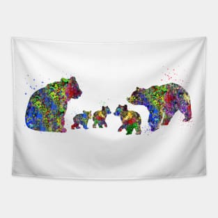 Bear family Tapestry