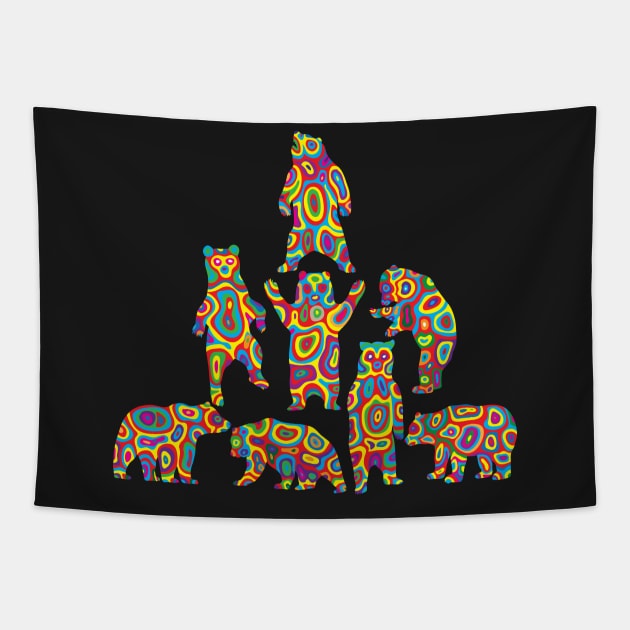 Cheerleaders Bear Tapestry by martinussumbaji