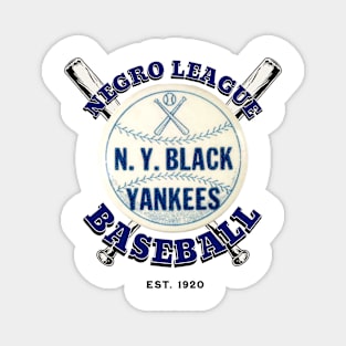 NY Black Yankees Negro League Baseball Magnet