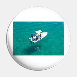 "Four fishermen, one catch" Pin