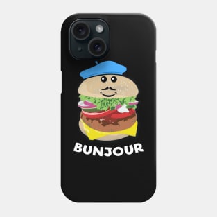 Burger - Bunjour Funny Pun Phone Case