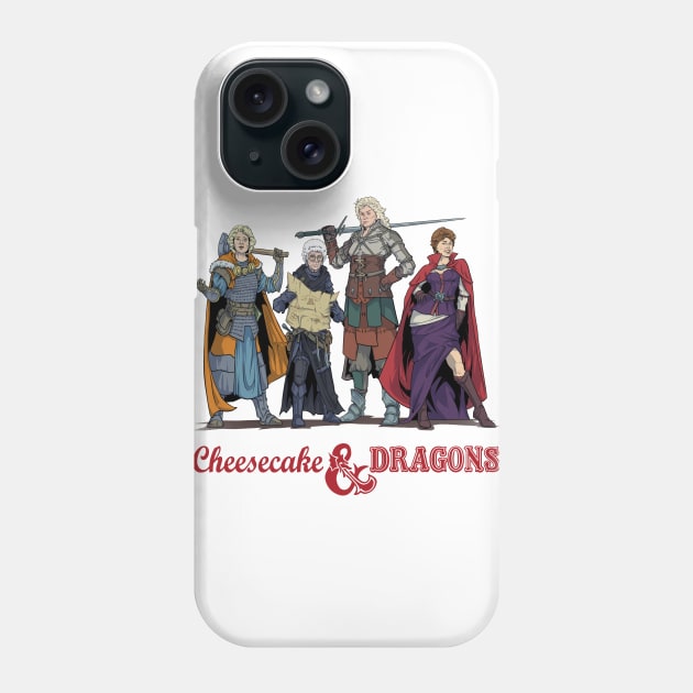 Cheesecake & Dragons Phone Case by JohnLattaArt