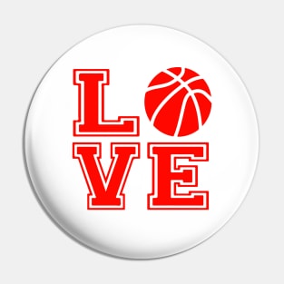 I Love This Game - Basketball Pin