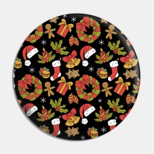 Christmas pattern Pin