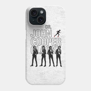 Dr. John Cooper Clarke - The Bard Of Salford - White Brick Walls. Phone Case