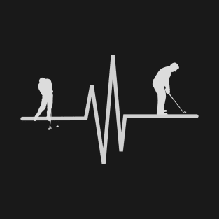 first Golf Player Heartbeat T-Shirt