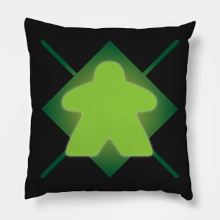 Argyle Meeples - Green Pillow